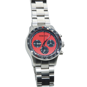 Montre chronographe à <span class=keywords><strong>bracelet</strong></span> en acier inoxydable 316L ST1902 Chrono automatique pour hommes - Product Image 3