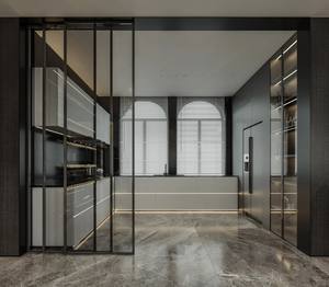 저렴한 공장 가격 티타늄 마그네슘 합금 + 강화 유리 극단적 인 날카로운 슬라이딩 도어 시리즈 - Product Image 3