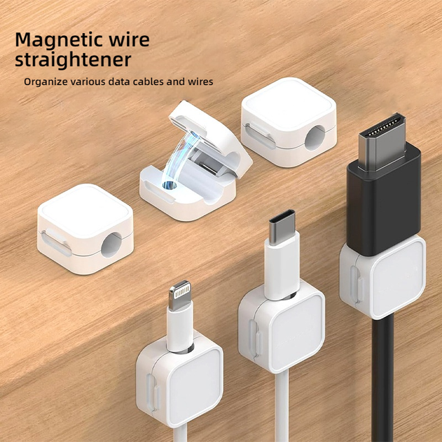 Adjustable Foldable Plastic Desktop Cable Manager Eco-Friendly Durable Cord Holder