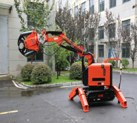 Broyeur de béton GONGMA, robots de démolition Brokk, excavatrices de 2,5 à 4,5 tonnes, ouverture à double cylindre, moteur rotatif à 360°, Q355B NM500