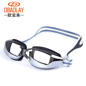 Gafas de natación con prescripción médica, lentes con revestimiento de espejo, antivaho, equipo de natación universal para adultos - Product Image 4