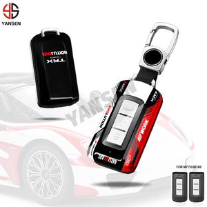 ABS Racing <span class=keywords><strong>Key</strong></span> Bìa trường hợp <span class=keywords><strong>Shell</strong></span> cho <span class=keywords><strong>Mitsubishi</strong></span> Outlander Lancer Eclipse EX asx chéo Colt Pajero Grandis Keychain phụ kiện - Product Image 2