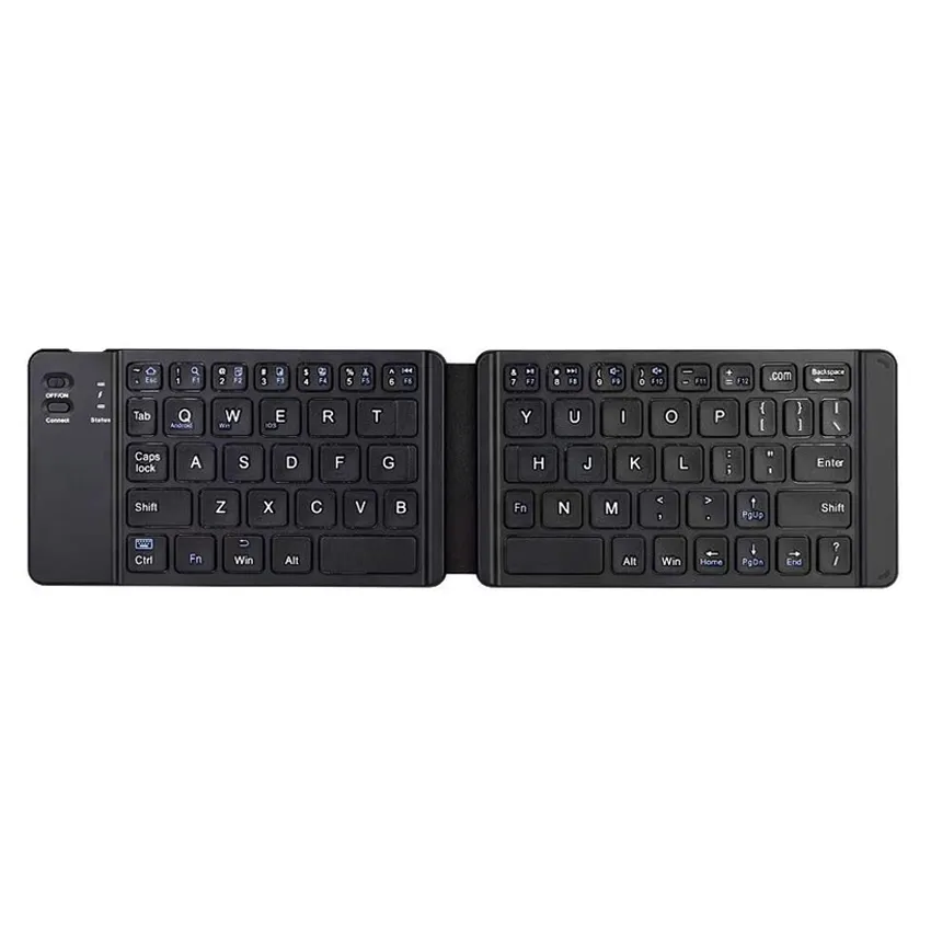 Shenzhen Manufacturer Mini Foldable BT Wireless Keyboard Black Computer Keyboard