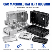 Boîtier de batterie en aluminium CNC de précision sur mesure pour module d'alimentation, électronique et équipement industriel