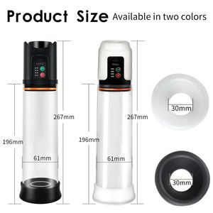 Vendita calda elettrica pompa del pene automatica Extender del pene pompa per vuoto Penile più grande erezione maschio masturbatore giocattoli sessuali per gli uomini - Product Image 4