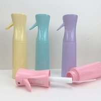 Atomizador de PET Personalizable de 160ml/200ml/250ml/300ml 5oz con Pulverizador de Niebla Fina, Impresión Serigráfica, Rosa, Azul, Violeta, Reutilizable, para Cuidado Personal