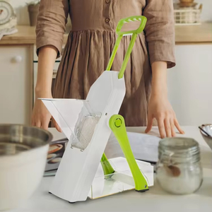 Đa chức năng chuyên nghiệp nhà bếp Trái cây khoai tây dọc Chopper Hướng dẫn sử dụng rau cắt mandoline rau <span class=keywords><strong>Slicer</strong></span> - Product Image 6