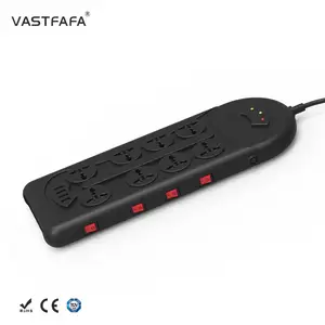 Vastfafa China caixa de distribuição industrial multi-soquete e plug com porta USB para montagem em rack