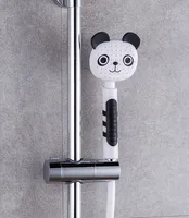 Douche murale pour enfants, design moderne, à sortie d'eau unique, motif panda, écologique, pour hôtels