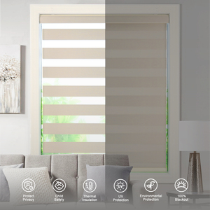 Waterproof Clear Built-In <strong>Horizontal</strong> Modern Electric Fabric Roll Small Window <strong>Blind</strong> Zebra Shades Blackout <strong>Blinds</strong> Plain Durable - Product Image 3