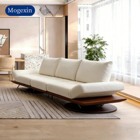 Ensemble de canapé d'angle en forme de L moderne blanc pour salon et atelier, design confortable et de détente