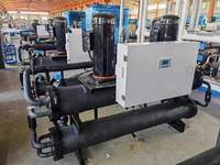 Pompe à chaleur eau-eau à source géothermique R410A avec compresseur scroll pour climatiseur central commercial