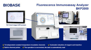 BIOBASE fluorescenza analizzatore di immunodosaggio BKP2000VET supporta più elementi in una scheda veterinaria sistema di analisi biochimica - Product Image 3