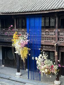 ม่านตกแต่งเพดานแบบกลิตเตอร์ พู่ห้อยประดับ ผ้าโพลีเอสเตอร์สำหรับงานแต่งงาน งานปาร์ตี้ ฉากหลังตกแต่ง - Product Image 5