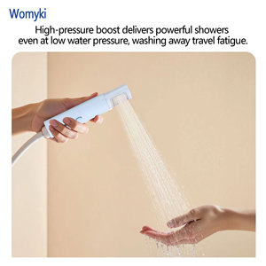 Doccetta da Viaggio Pressurizzata con Filtro per Addolcare l'Acqua Dura, Design Leggero e Compatto, Anti-Perdita per Facile Conservazione in Borsa - Product Image 3