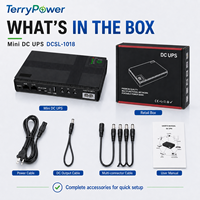 Mini DC UPS Dengan Port POE 8800mAh 10400mAh 16000mAh 20000mAh Baterai Lithium Terpasang Output Multi Tegangan untuk Router Wifi