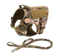 Service de personnalisation de harnais de luxe pour chien, ensemble en nylon 1050D, motif uni, boucle en métal pour chiens et chats