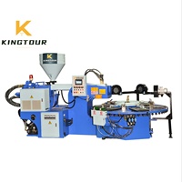 Machine statique à 3 stations KT-8683 pour la fabrication de semelles de chaussures en PVC, TPU, TR, TPR
