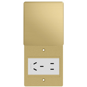 Ultra Thin Flip Top Floor <b>Socket</b> 86mm 5 Hole 10A AC220-250V Tamper Resistant Pure Copper IP44 Waterproof - Product Image 3