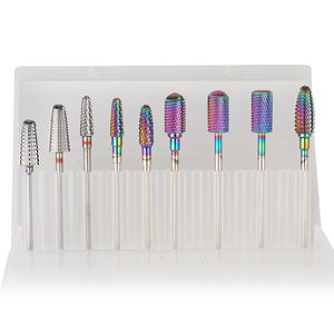 Di alta qualità carburo arcobaleno punta 3/32 "Manicure fresa in carburo di tungsteno punta per unghie per utensili elettrici - Product Image 6