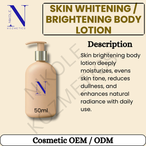 Loción Corporal Aclarante OEM/ODM, Humectante Ligero con Extractos Herbales y Vitaminas para Uso Diario - Product Image 5