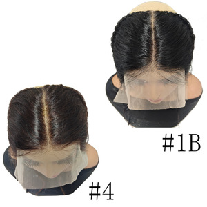 Peluca transparente de <span class=keywords><strong>cabello</strong></span> virgen chino trenzado frontal 13x4 para mujer, estilo de <span class=keywords><strong>dos</strong></span> hebras retorcidas, con textura natural HD pequeña y calpa realista. - Product Image 3