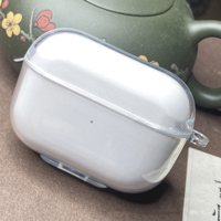 Tas penutup pengisi Earphone transparan Tpu lembut casing pelindung nirkabel berdiri penutup Earphone untuk Apple AirPods kotak pengisi daya