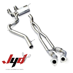 ท่อไอเสียแบบ Catback สำหรับ VW <span class=keywords><strong>Golf</strong></span> 5 MK5 R32 <span class=keywords><strong>VR6</strong></span> 3.2L ผลิตตามสั่งจากโรงงาน ระบบไอเสียแบบปรับแต่งพร้อมวาล์ว  วัสดุสแตนเลส 304 - Product Image 1