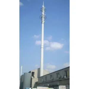 מגדלי 15m פלדה Monopoles תורן הטלקום מגדל 4/5g אנטנת תקשורת מונופול