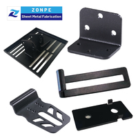 Supports d'encastrement en acier au carbone et acier inoxydable, noirs, pour tôlerie pliée, soudage laser, poinçonnage à tourelle et revêtement en poudre