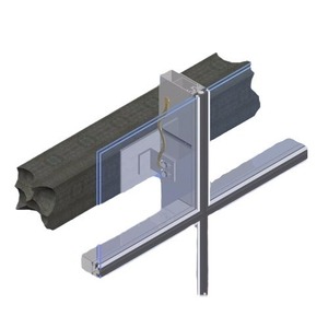 Murs-rideaux en verre, isolation acoustique extérieure, solution d'installation complète - Product Image 1