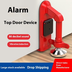 Herrajes para muebles, alarma de aleación, Tope de puerta, alarma de puerta portátil antirrobo, dispositivo de bloqueo de puerta de seguridad, herramienta de vida única - Product Image 2