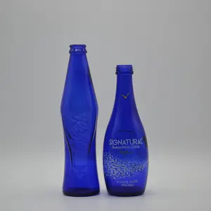 批发钴蓝色酒玻璃瓶和瓶子 750毫升颜色喷雾水瓶眼镜
