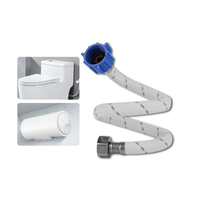 Fabriqué en Chine tuyau métallique Flexible tressé tuyau de plomberie d'eau salle de bain cuisine tuyaux d'entrée d'eau chaude froide F7/8M12*1