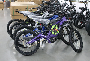 Listo para enviar nuevo Silver Surron Light Bee X a la venta 60V 40ah batería de litio barata Sur <span class=keywords><strong>Ron</strong></span> bicicleta eléctrica - Product Image 3