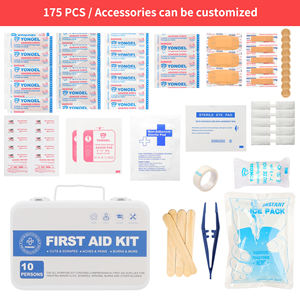 Botiquín de primeros auxilios del contratista para 10 25 50 100 personas Fuente de alimentación manual para renovación del hogar Sitios DE TRABAJO Vehículos de construcción - Product Image 2