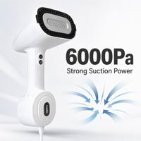 Défroisseur Vapeur Portable Mini à Aspiration Manuelle, Réservoir d'Eau Amovible à Auto-Aspiration, Arrêt Automatique, Certifié ROHS, Meilleure Vente