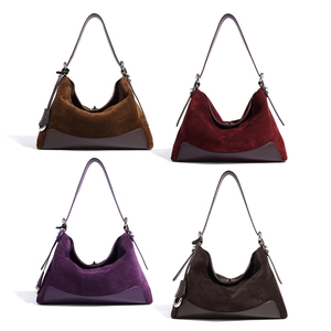 Nouveau Grand <span class=keywords><strong>Sac</strong></span> à <span class=keywords><strong>Bandoulière</strong></span> <span class=keywords><strong>en</strong></span> Simili Daim Rétro Effet Velours Peau de Cerf, <span class=keywords><strong>Petit</strong></span> <span class=keywords><strong>Sac</strong></span> Seau Fourre-tout Polyvalent pour Femme au Travail - Product Image 3