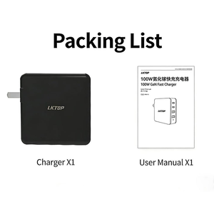 Cargador GaN LKTOP LCY-100 de 100W, 3C+1A, Compacto y Rápido para Laptop, Teléfono, Tablet y Múltiples Dispositivos - Product Image 6