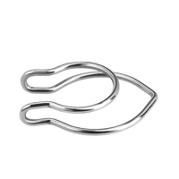 Faux bois en acier inoxydable Double couche Anneau de nez non perforé Clip de septum sur les bijoux de corps de ponction nasale