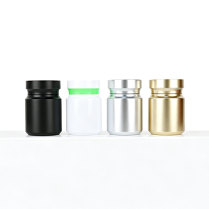 80ml Luxurious <b>Style</b> Matte Golden Silver Black Pill Pharmaceutical PET Bottle for Capsule Pill Solid <b>Powder</b> Medicine Packing - Product Image 4