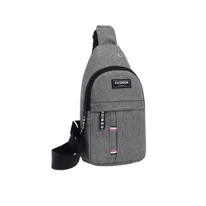 Custom Men's Sport <b>Shoulder</b> <b>Sling</b> Crossbody Chest Pack Bag with Zipper Closure Waterproof Earphone Hole for Daily Use - Product Image 1