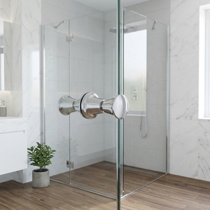 Cabines <span class=keywords><strong>de</strong></span> <span class=keywords><strong>douche</strong></span> d'angle en promotion avec porte coulissante en verre trempé <span class=keywords><strong>de</strong></span> 6 mm pour usage hôtelier - Product Image 6