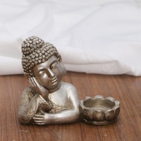 Chine fabricant fait à la main décor à la maison résine bouddhisme statue figurine bouddha bougeoir