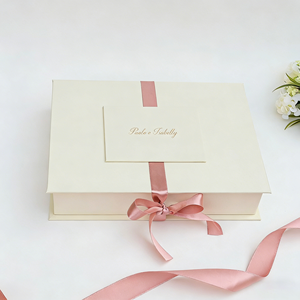 Scatola Regalo Personalizzata con Logo, Confezione Ecologica in Carta Bianca con Nastro per San Valentino - Product Image 6