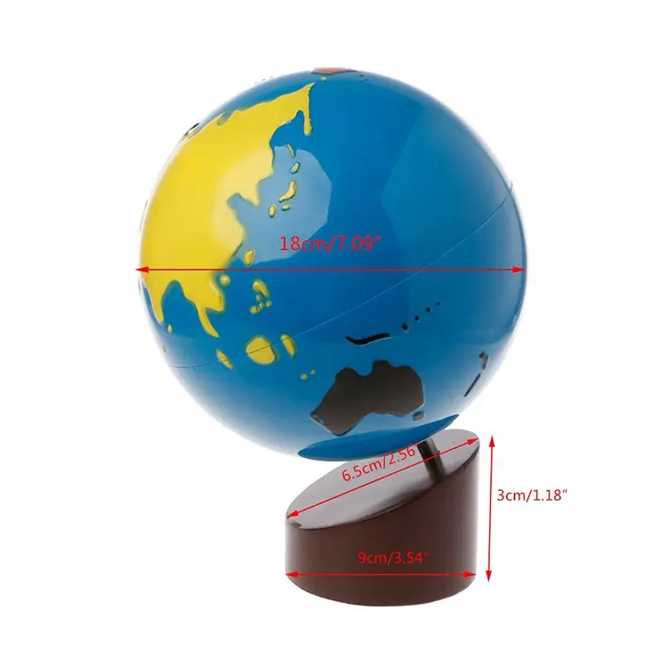 몬테소리 글로브 교육 도구 교육 지리 지구 구조 모델