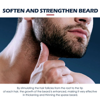 Emballage de marque privée avec logo personnalisé huile d'argan naturelle biologique pour hommes huile de croissance pour barbe