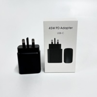 Chargeur mural portable 45w Usb c Type c Câble de charge rapide Bloc de chargeur pour téléphone portable Ensemble adaptateur pour Iphone 15 Pro Max Samsung