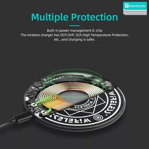 แผ่นชาร์จไร้สาย Magic Circle 10W ชาร์จเร็ว สำหรับ <span class=keywords><strong>I12</strong></span> <span class=keywords><strong>Pro</strong></span> <span class=keywords><strong>Max</strong></span> สำหรับ Samsung S10 S20 Note 20 Ultra ใช้ได้กับทุกเครื่อง - Product Image 3