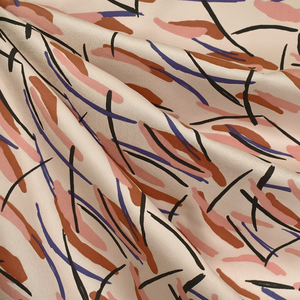 Tela de impresión digital de Bajo Moq Telas de rayón de diseño personalizado - Product Image 1